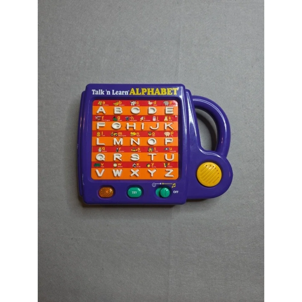 Vintage Talk 'n Learn Alphabet Interactive‎ Toy - Purple - Tested & Working